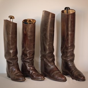 Antique Leather Riding Boots - Two ...