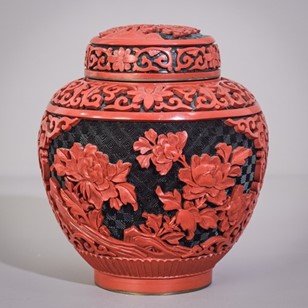 Carved And Lacquered Chinese Ginger...
