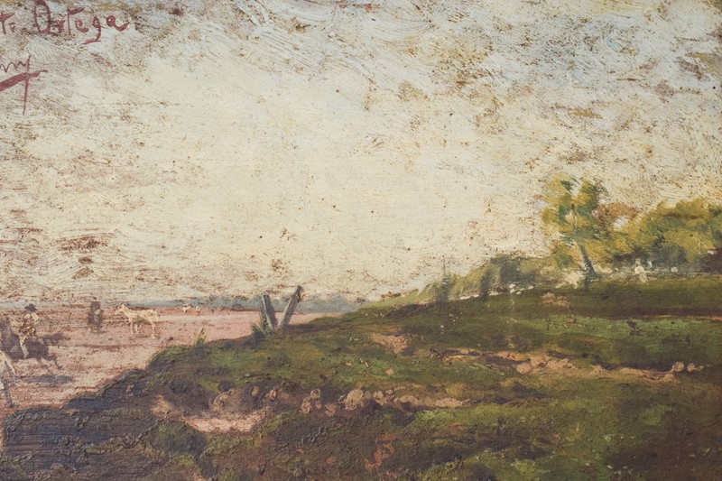 Argentinian Seascape With Horses. Signed Fortuny-modern-decorative-909-oil-fortuny-5-main-637944401526919236.jpg