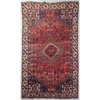 Large Handwoven Tribal Rug With Animals & Flowers