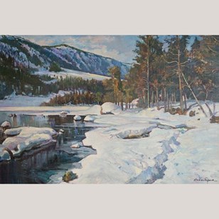 Snowy River Landscape – Follower Of...