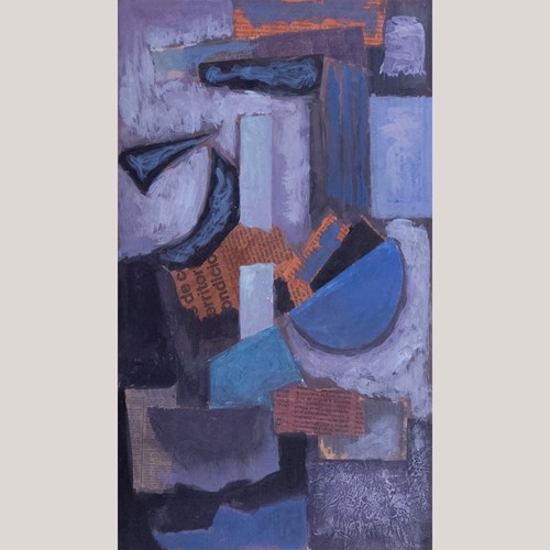 Geometric Collage Abstraction By Manuel Rufi Gibert, 1986