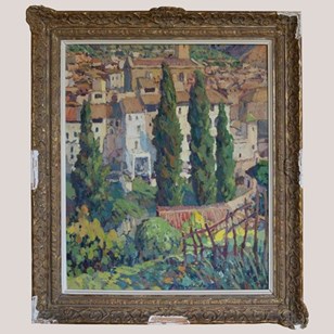 Mediterranean Village Scene – Ramón...
