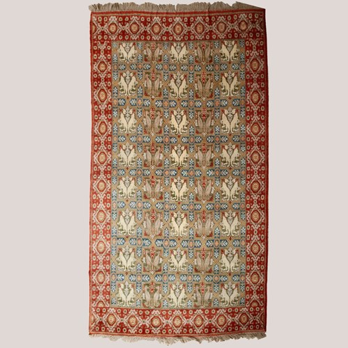 Mythical Animals Field – Spanish Hand-Knotted Wool Rug - 370 Cm X 252 Cm