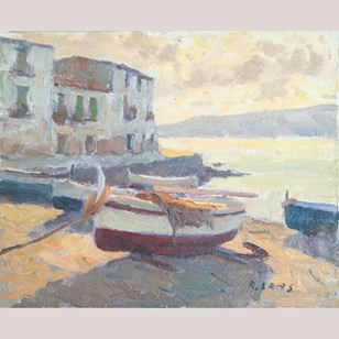 Boats On The Shore, Catalonia – Pos...