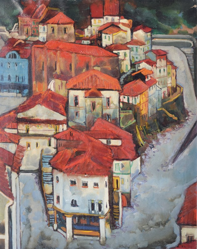 Post-Impressionist Painting of Red Roofs in Spain-modern-decorative-main-main-637455234364399332.jpg