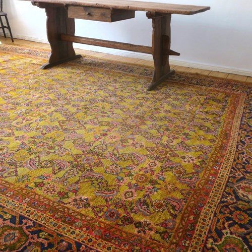 Antique Sultanabad Ziegler Carpet 430 X 320 Cm, C.1900