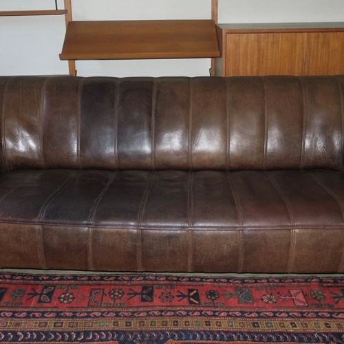 De Sede DS44 3-Seater Sofa In Buffalo Leather, Switzerland 1970S