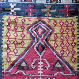 Antique Ladik Anatolian Kelim Rug, ...