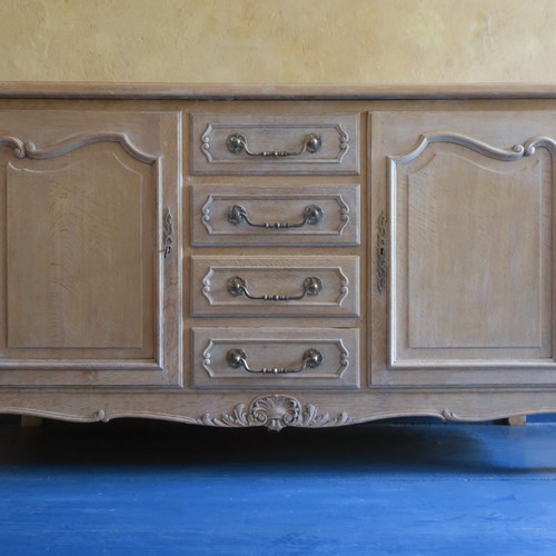 Limed Solid Oak French Enfilade / Import Tax Paid