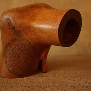 Fine Mid Century Abstract Etched Wo...