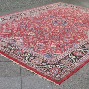 Antique Mahal Carpet Rich Natural C...
