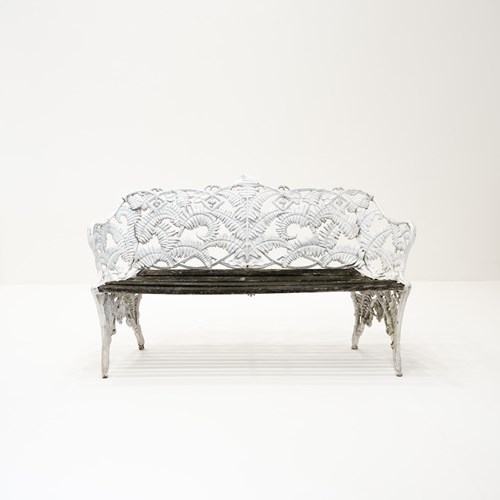 Early 20Th Century Coalbrookdale Design Garden Bench