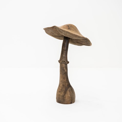 Carved Mushroom Sculpture