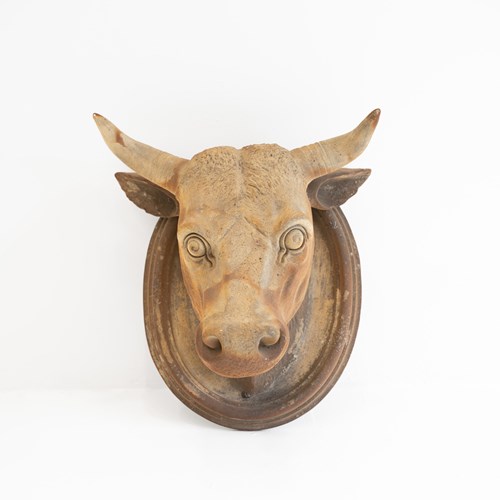 Early 20Th Century French Fireclay Butcher’S Trade Sign
