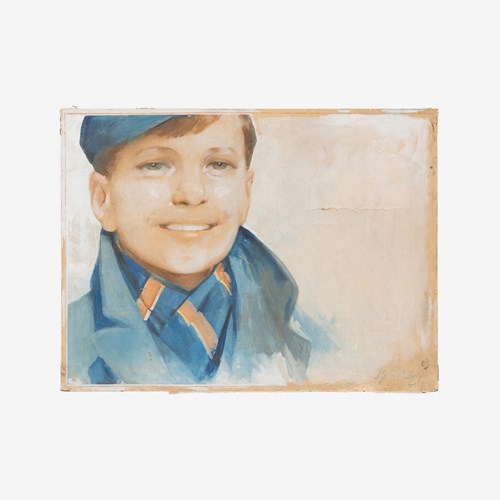 Portrait Of A Boy By Septimus Scott (1889–1965)