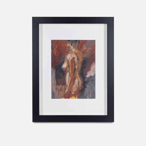 Framed nude by Angela Lyle (B 1946).