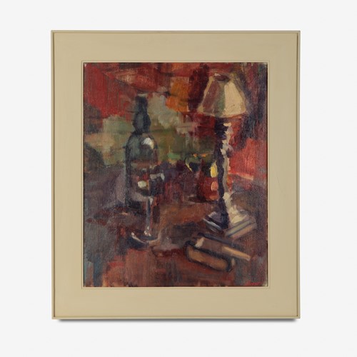 Oil On Board Mid Century Still Life.