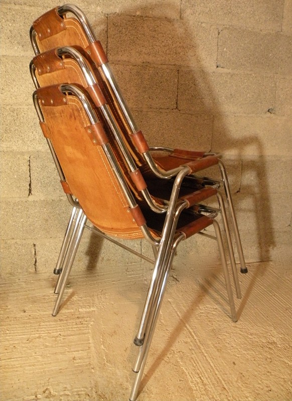 Set 3 "Les Arcs" Chairs , Charlotte Perriand .-mountain-cow-DSCN0212-main-636588703978916560.jpg