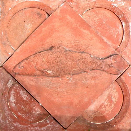Terracotta Panel Of A Salmon