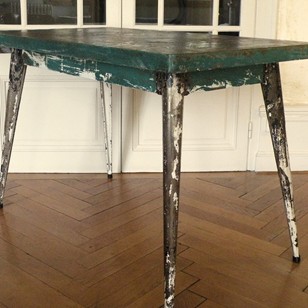 French metal Tolix table 