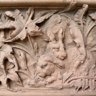 French Terracotta Plaque 
