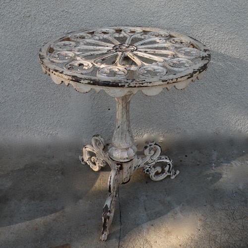 Ornate Cast Iron Occasional Table 