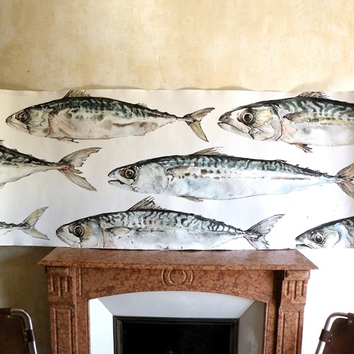 Huge Original Watercolour  By Michael Roberts 