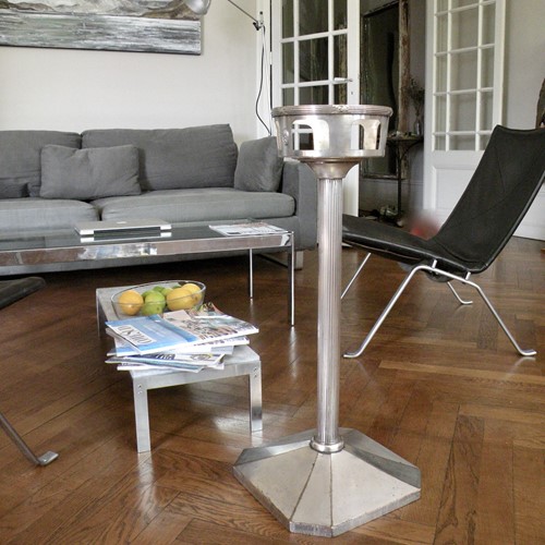 silver plated bronze champagne bucket stand 