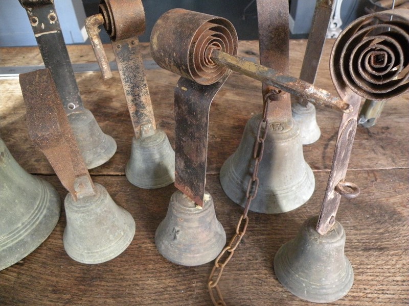 collection of 8 French door or servant bells -mountain-cow-dscn3231-main-637149666136681314.JPG