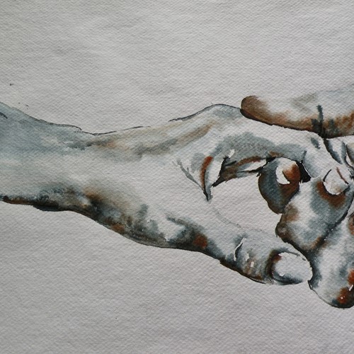 Original Watercolour Study For 'Trust'