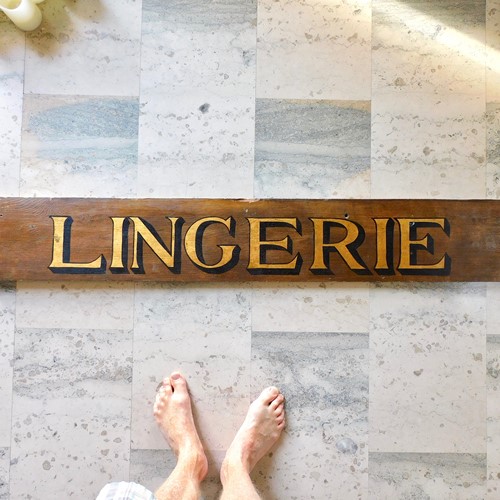 Victorian 'Lingerie' Shop Sign 