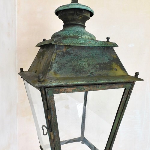 French Copper Hanging Lantern 