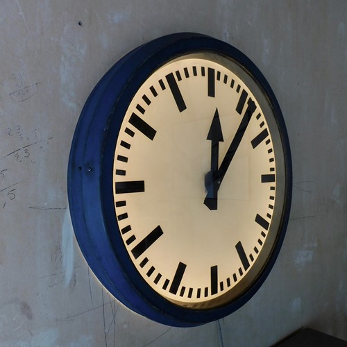 Bauhaus Industrial Iluminated Clock 