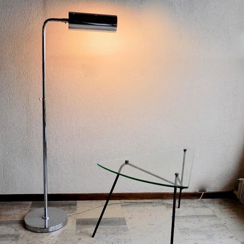  French Chrome Reading Lamp 