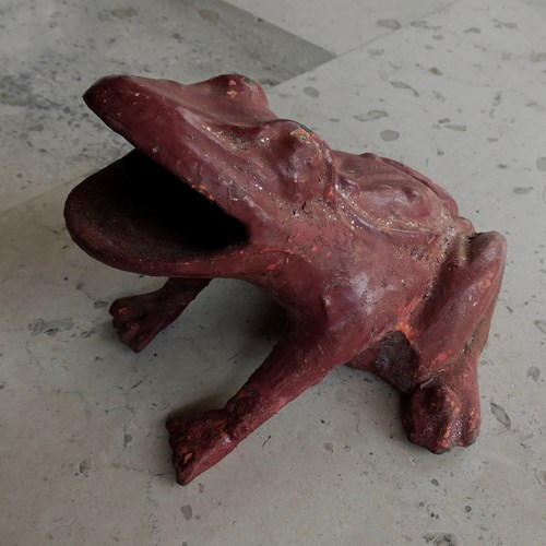 Cast Iron French Frog From  A 19Th Century Table Game 