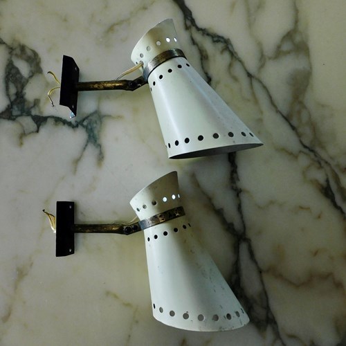 Pair Of Original French Wall Lights  