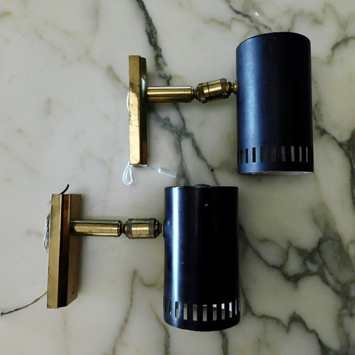 Pair Of  French Mid Century Wall Lights 