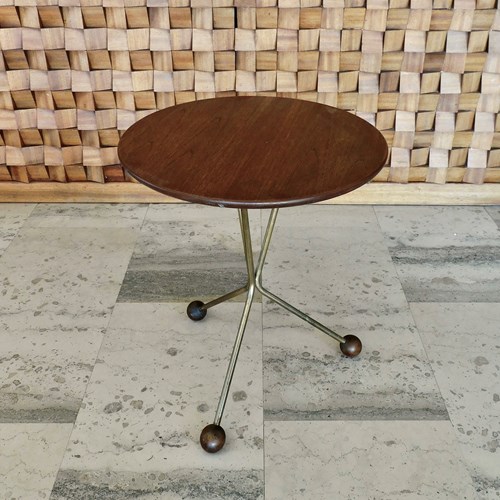 Swedish Tripod Side Table By Albert Larsson For Alberts Tibro 