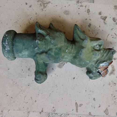 French Zinc Fountain Head In The Form Of A Gargoyle 