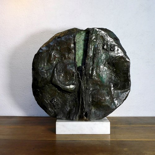 Large Abstract Bronze Sculpture Attributed To Ivor Abrahams 