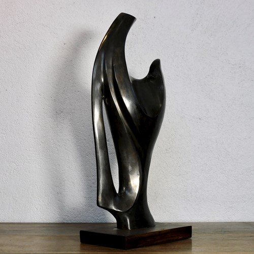 Modernist Abstract Sculpture By French Artist Alain Chervet 