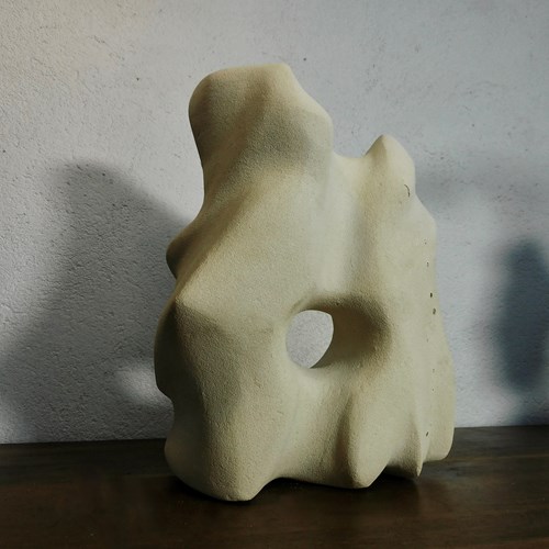 Bold Limestone Abstract Sculpture 