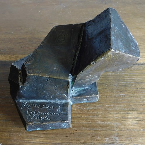 Abstract European Bronze Sculpture 