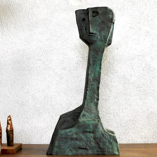 Large Bronze Sculpture By Emile De Sigaldi 51910-2010 )