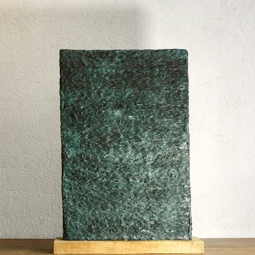 Large Monolithic Bronze Abstract Sculpture Signed TALI 