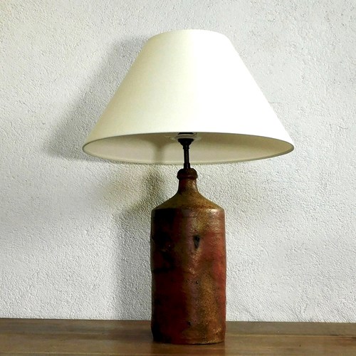 French Stoneware Glazed Lamp Base 
