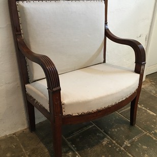 Fruitwood armchair marquise
