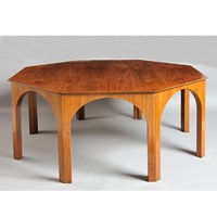 Walnut Octagonal Table, 1956