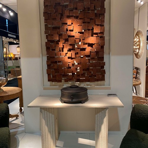 C2024 A Modern Spanish Iron Wall Sculpture 